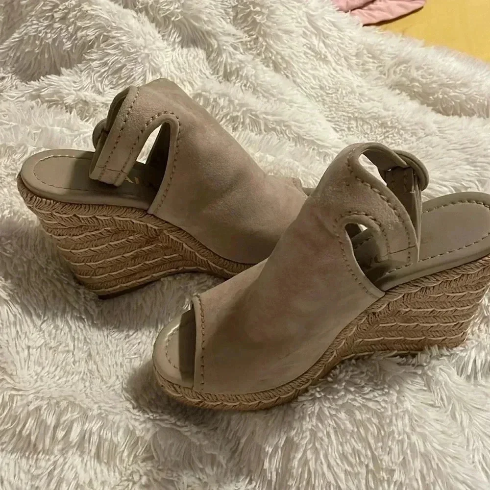 Prada suede espadrille’s neutral sandals shoes